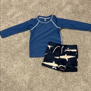 Tea Collection rash guard baby swim set, 2T